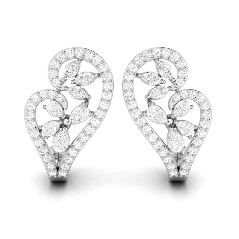 Diamond Heart Earrings Diamond Heart Earrings - Image 1