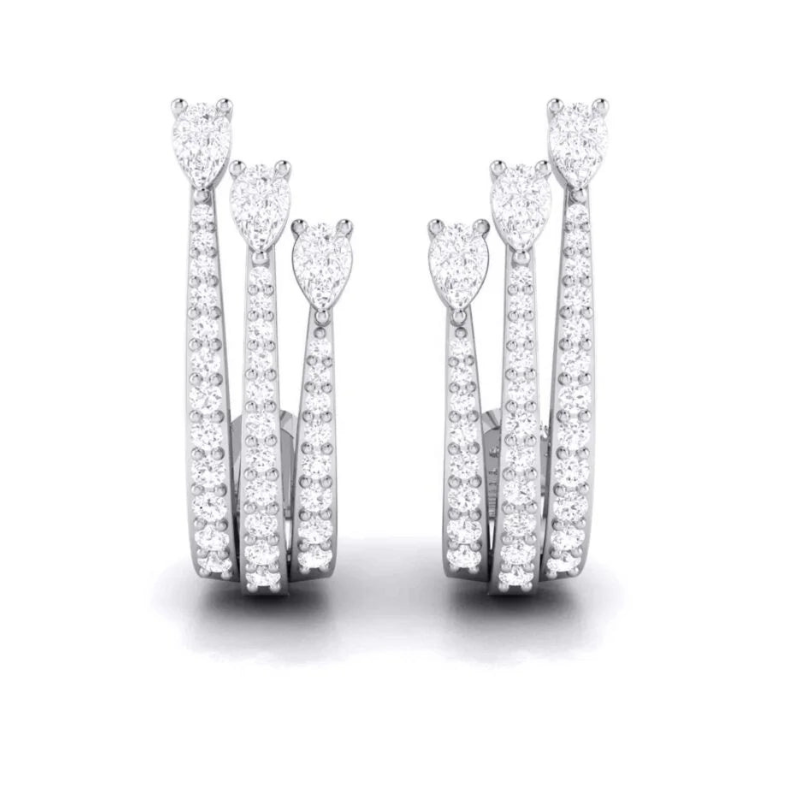 Diamond Lattice Hoops Diamond Lattice Hoops - Image 1