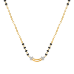 Twin Blossom 9KT Gold Laboratory Grown Diamond Mangalsutra