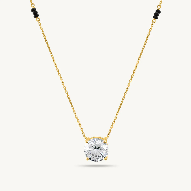 rhemadiamonds products (42) Royal Solitaire Diamond Mangalsutra - Image 1
