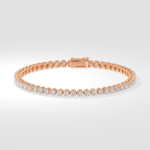 0.08 Ct Crown Tennis Bracelet - Image 4