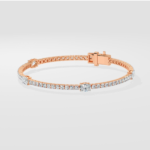 Oval Orbit Tennis Bracelet