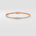 Oval Graduation Tennis Bracelet