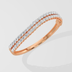Dual Swirl Oval Bangle